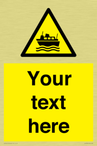 Custom warning ferries crossing vessels